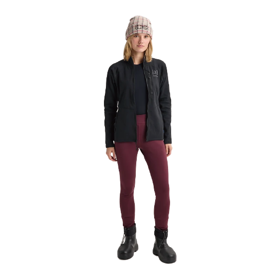 BURTON ウェア バートン  Women's [ak] Baker Stretch Fleece Full-Zip True Black 2422910A04 26-27 スノーボードウェア 日本正規品