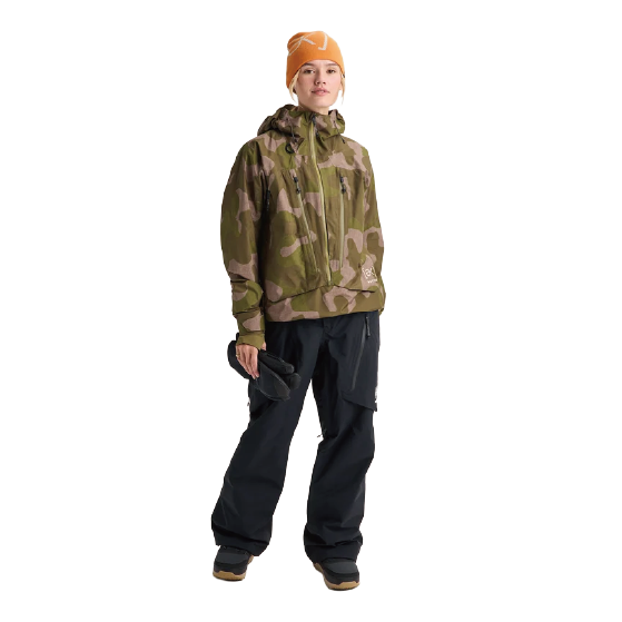 BURTON ウェア バートン  Women's [ak] Cyclic GORE-TEX 2L Anorak Keel Camo 3076210E9S 26-27 スノーボードウェア 日本正規品