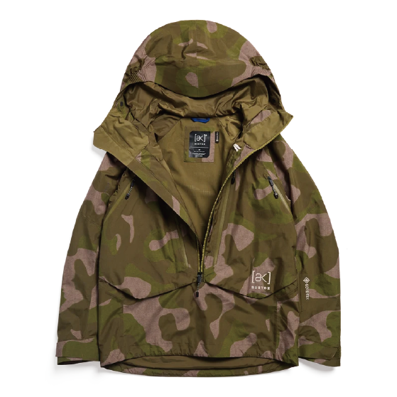 BURTON ウェア バートン  Women's [ak] Cyclic GORE-TEX 2L Anorak Keel Camo 3076210E9S 26-27 スノーボードウェア 日本正規品