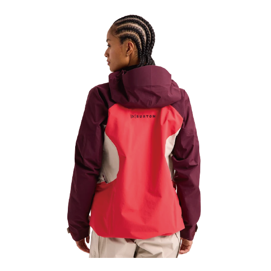 BURTON ウェア バートン  Women's [ak] Cyclic GORE-TEX 2L Anorak Rum Raisin/Chinchilla Gray/Hot Tamale 3076210E6J 26-27 スノーボードウェア 日本正規品
