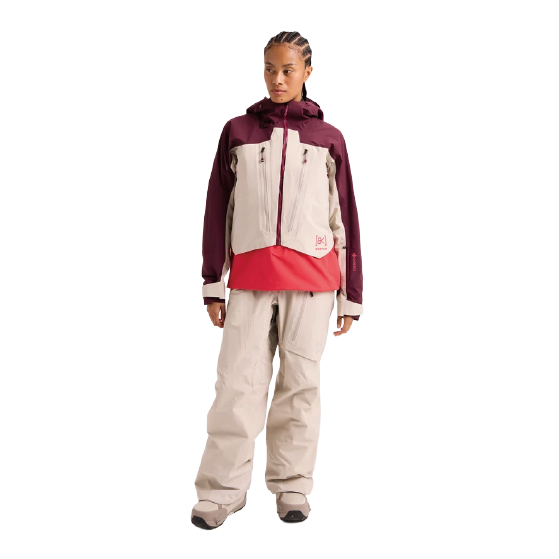 BURTON ウェア バートン  Women's [ak] Cyclic GORE-TEX 2L Anorak Rum Raisin/Chinchilla Gray/Hot Tamale 3076210E6J 26-27 スノーボードウェア 日本正規品