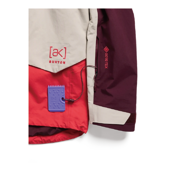 BURTON ウェア バートン  Women's [ak] Cyclic GORE-TEX 2L Anorak Rum Raisin/Chinchilla Gray/Hot Tamale 3076210E6J 26-27 スノーボードウェア 日本正規品