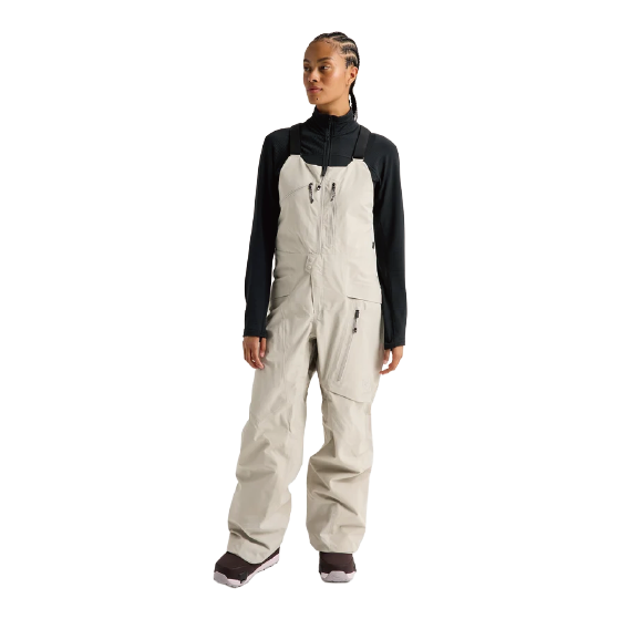 BURTON ウェア バートン  Women's [ak] Cyclic GORE-TEX 2L Bib Pants Chinchilla Gray 3076610E7M 26-27 スノーボードウェア 日本正規品