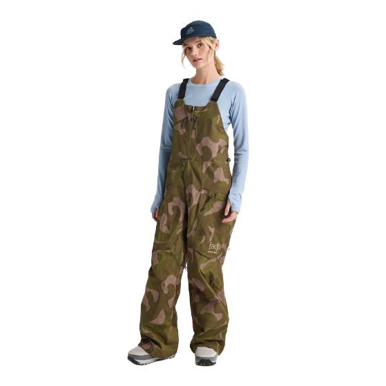 BURTON ウェア バートン  Women's [ak] Cyclic GORE-TEX 2L Bib Pants Keel Camo 3076610E9S 26-27 スノーボードウェア 日本正規品