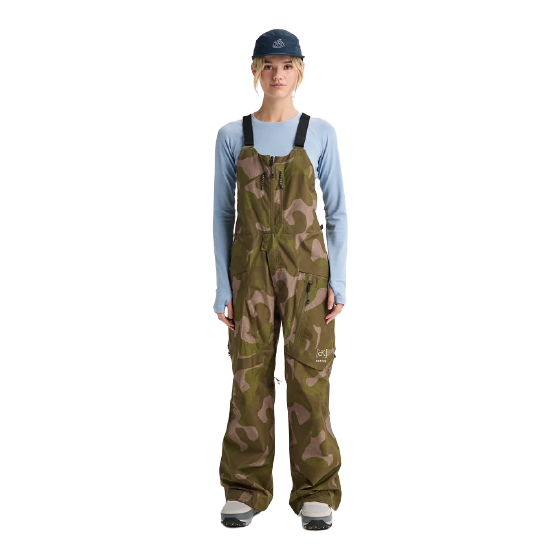 BURTON ウェア バートン  Women's [ak] Cyclic GORE-TEX 2L Bib Pants Keel Camo 3076610E9S 26-27 スノーボードウェア 日本正規品