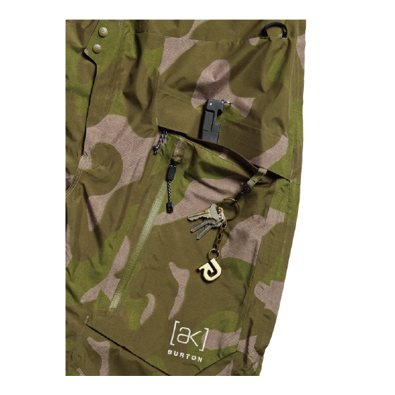 BURTON ウェア バートン  Women's [ak] Cyclic GORE-TEX 2L Bib Pants Keel Camo 3076610E9S 26-27 スノーボードウェア 日本正規品