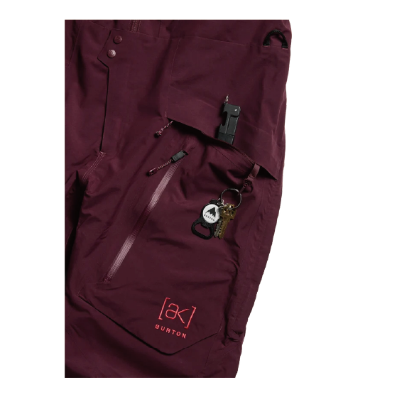 BURTON ウェア バートン  Women's [ak] Cyclic GORE-TEX 2L Bib Pants Rum Raisin 3076610FAK 26-27 スノーボードウェア 日本正規品