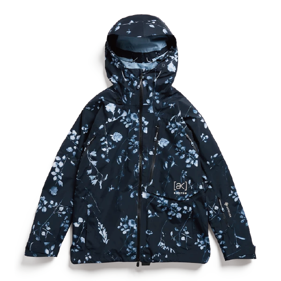 BURTON ウェア バートン  Women's [ak] Cyclic GORE-TEX 2L Jacket Cyanotype Floral 3076410E6D 26-27 スノーボードウェア 日本正規品