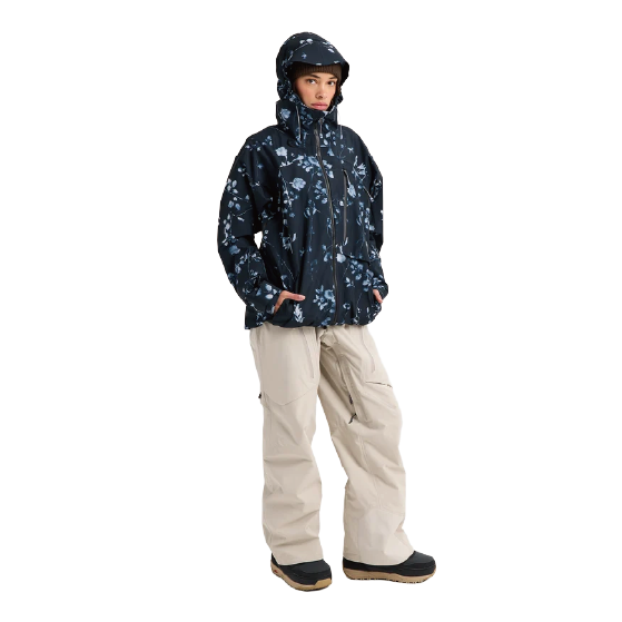BURTON ウェア バートン  Women's [ak] Cyclic GORE-TEX 2L Jacket Cyanotype Floral 3076410E6D 26-27 スノーボードウェア 日本正規品