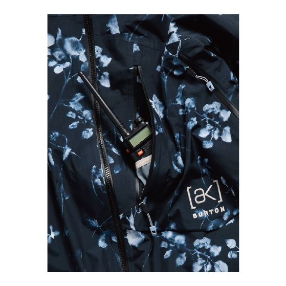 BURTON ウェア バートン  Women's [ak] Cyclic GORE-TEX 2L Jacket Cyanotype Floral 3076410E6D 26-27 スノーボードウェア 日本正規品