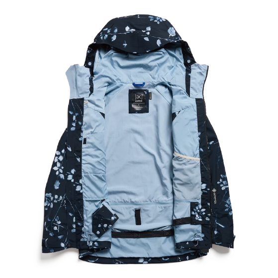 BURTON ウェア バートン  Women's [ak] Cyclic GORE-TEX 2L Jacket Cyanotype Floral 3076410E6D 26-27 スノーボードウェア 日本正規品