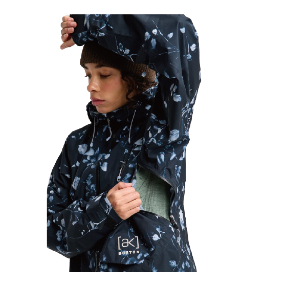 BURTON ウェア バートン  Women's [ak] Cyclic GORE-TEX 2L Jacket Cyanotype Floral 3076410E6D 26-27 スノーボードウェア 日本正規品