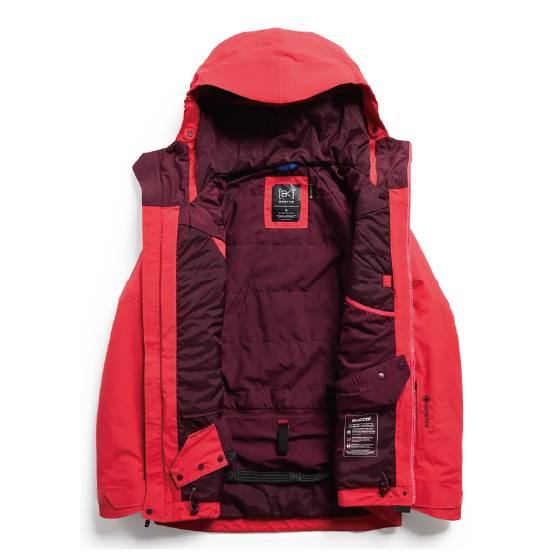 BURTON ウェア バートン  Women's [ak] Swash Synthetic Insulated GORE-TEX 2L Jacket Hot Tamale 3075810E9Z 26-27 スノーボードウェア 日本正規品