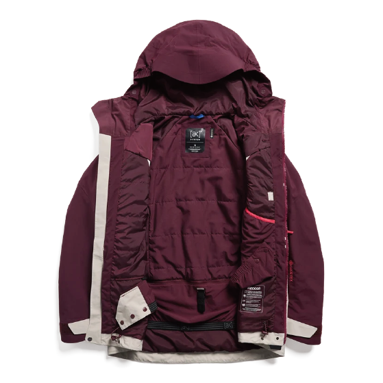 BURTON ウェア バートン  Women's [ak] Swash Synthetic Insulated GORE-TEX 2L Jacket Rum Raisin/Chinchilla Gray 3075810EVG 26-27 スノーボードウェア 日本正規品