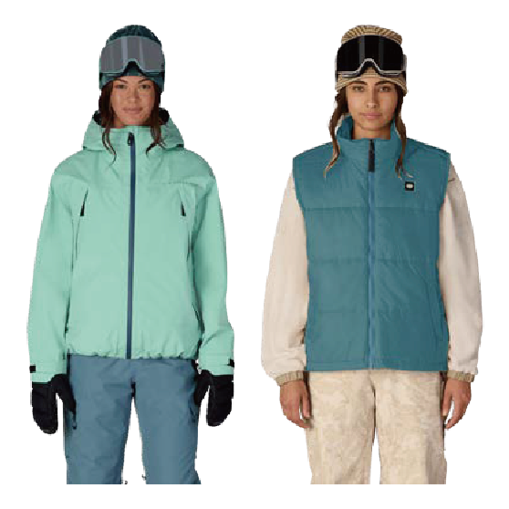 686 ウェア ロクハチロク WOMENS SMARTY® 3-IN-1 FRAMEWORK™ 3L JACKET WASABI M6WN341 26-27 スノーボードウェア 日本正規品
