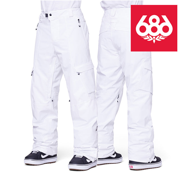 日本正規品 スノーボード ウェア  シックスエイトシックス パンツ  23-24 686 QUANTUM THERMAGRAPH PANT White メンズ 男性