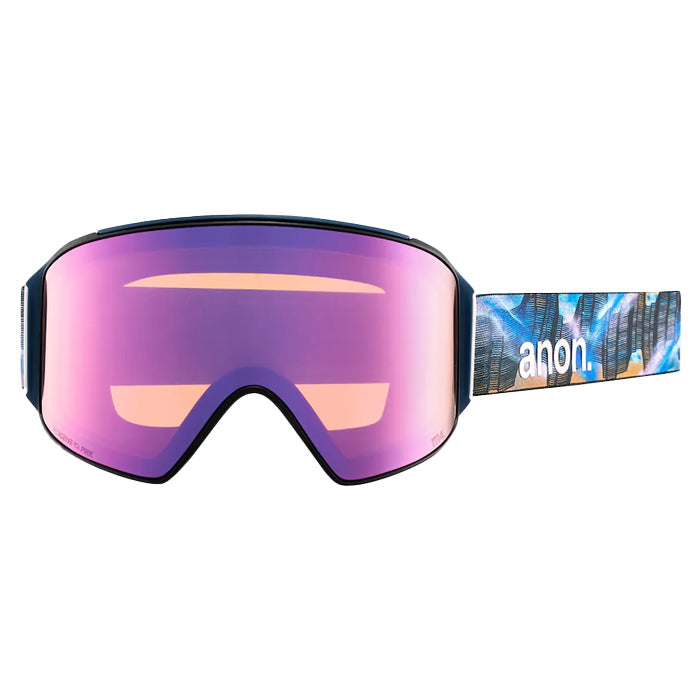 日本正規品 スノーボード ゴーグル アノン 23-24 ANON M4 CYLINDRICAL GOGGLES + BONUS LENS + MFI  FACE MASK - LOW BRIDGE FIT Ctmlno/Prcv Vrbl Blu スキー