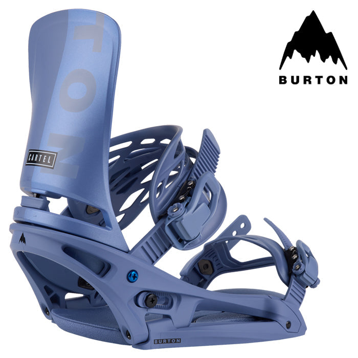 BURTON MEN'S バートン ビンディング 金具 23-24 CARTEL EST Slate Blue/Logo カーテル The Channel専用 スノーボード バインディング メンズ 日本正規品 即納