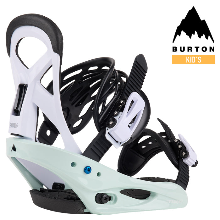 BURTON KIDS' バートン ビンディング 金具 23-24 SMALLS Re:Flex Neo-Mint/White スモールズ リフレックス スノーボード バインディング キッズ 日本正規品 予約