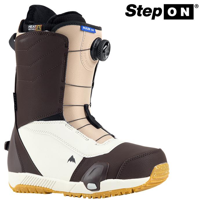 BURTON MEN'S バートン ステップオン ブーツ 23-24 RULER STEP ON Brown/Sand ルーラー スノーボード メンズ 男性 BOAフィットシステム 日本正規品 予約