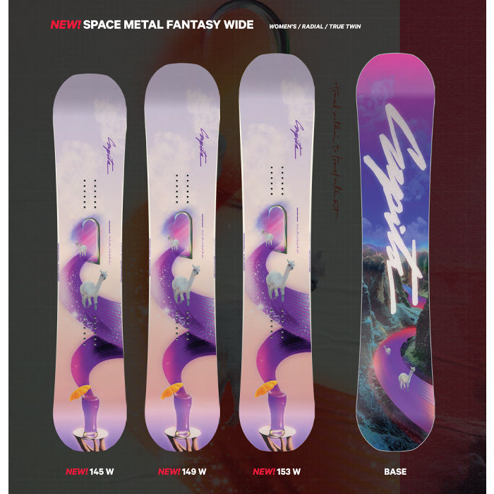 日本正規品 スノーボード 板 キャピタ スペース メタル ファンタジー 23-24 CAPITA SPACE METAL FANTASY WOMEN'S ウィメンズ 女性 SNOWBOARD