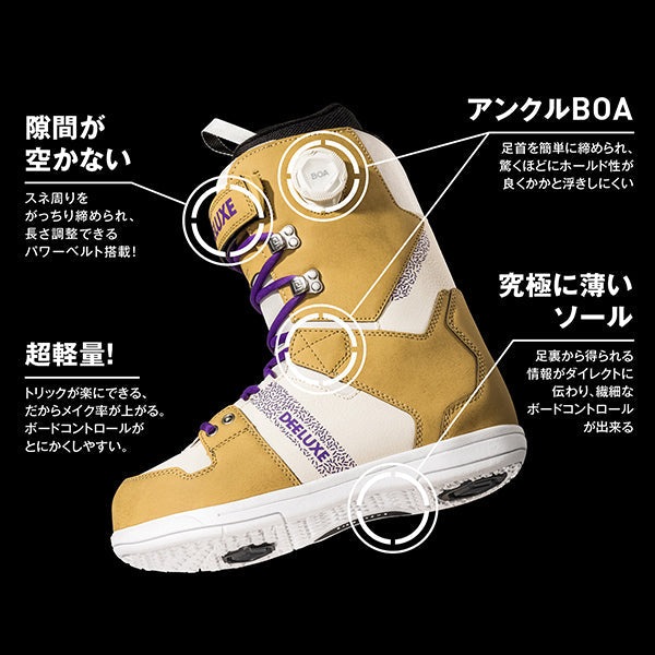 日本正規品 スノーボード ブーツ ディーラックス ディーエヌエー 23-24 DEELUXE DNA Lark UNISEX ユニセックス 男性 女性 2024