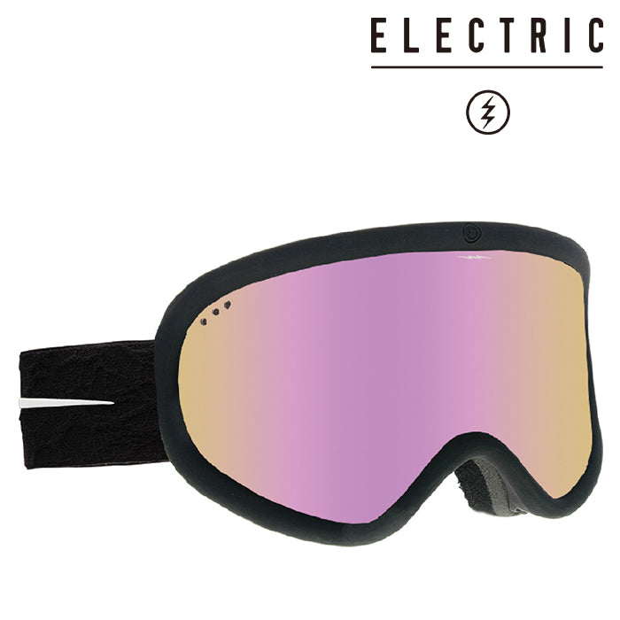 日本正規品 スノーボード ゴーグル エレクトリック 23-24 ELECTRIC CHARGER XL Matte Black/Pink Chrome 24CXB スキー